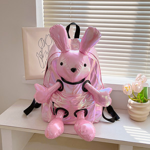 Super Cute Cartoon Rabbit Laser Backpack for Women 2025 New Large Capacity Travel Class Student Backpack 
Super Cute Cartoon Rabbit Laser Backpack for Women 2025 New Large Capacity Travel Class Student Backpack