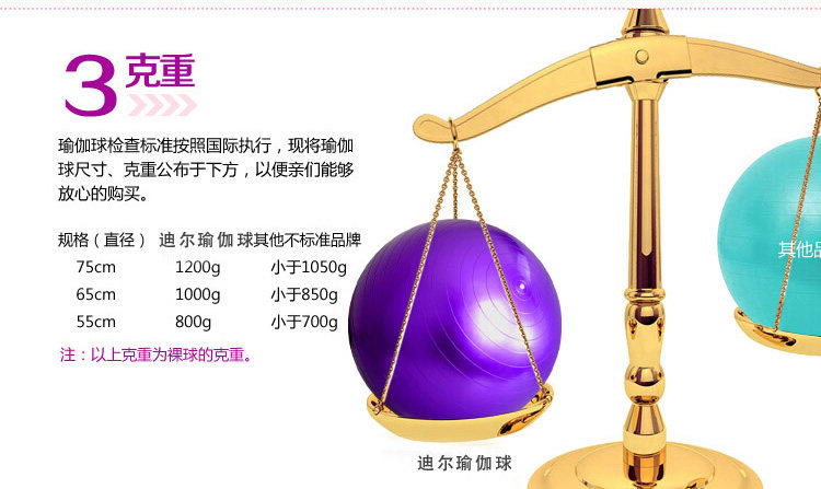 Мяч для фитнеса Подлинные утолщенный взрывозащищенный йога мяч профессиональный женский йога для похудения для похудения для похудения фитнес-мяч массаж мяч многоцветный Water Yoga Zen