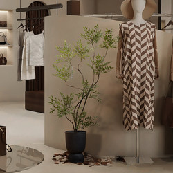 Artificial Green Plant Nandina Bamboo for Clothing Store Interior Decoration, Indoor Floor-Standing Potted Plant Ornament, Simple Style Large Artificial Tree Artificial Green Plant Nandina Bamboo for Clothing Store Interior Decoration, Indoor Floor-Standing Potted Plant Ornament, Simple Style Large Artificial Tree