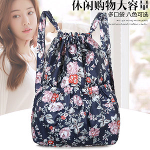 Beam pocket drawing bag Middle -aged and elderly shoulder bag women large -capacity lightweight travel backpack storage bag buy food shopping bag Beam pocket drawing bag Middle -aged and elderly shoulder bag women large -capacity lightweight travel backpack storage bag buy food shopping bag