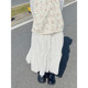 Step into the Galaxy Japanese sweet cake skirt with high waist slim mid-length gentle white skirt versatile A-line skirt Step into the Galaxy Japanese sweet cake skirt with high waist slim mid-length gentle white skirt versatile A-line skirt