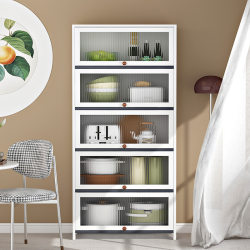 Multifunctional kitchen shelf floor-standing multi-layer storage Multifunctional kitchen shelf floor-standing multi-layer storage