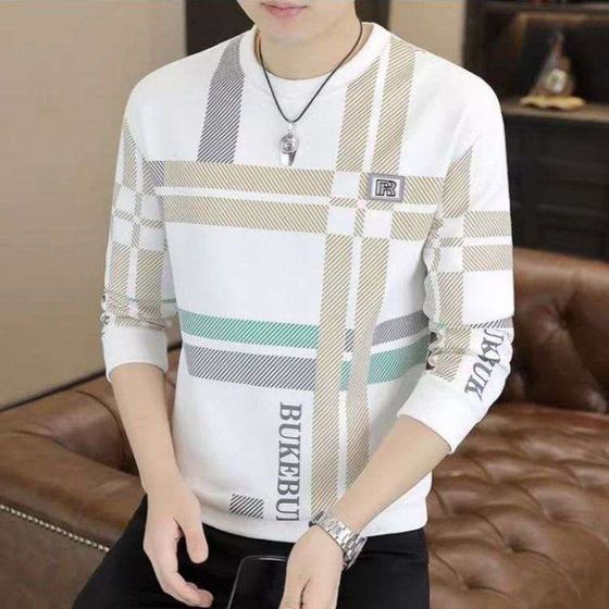 Striped men's long-sleeved T-shirt round neck slim casual and fashionable handsome young versatile trendy sweatshirt base shirt
Striped men's long-sleeved T-shirt round neck slim casual and fashionable handsome young versatile trendy sweatshirt base shirt