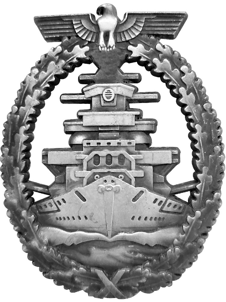 ドイツ海軍大艦隊バッジ - 歴史的復刻金属ブローチ
