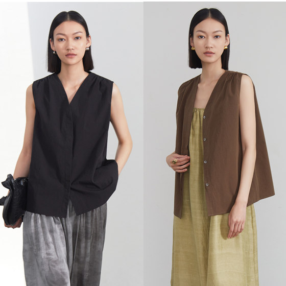 Chen Xiaoman's original design 2025 autumn imported horse cotton casual versatile multi-color small V-neck secret pants vest
Chen Xiaoman's original design 2025 autumn imported horse cotton casual versatile multi-color small V-neck secret pants vest