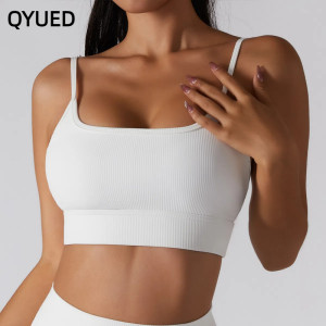 New threaded beautiful back sports underwear gathered yoga bra running body clothes European and American suspender yoga suit women 
New threaded beautiful back sports underwear gathered yoga bra running body clothes European and American suspender yoga suit women