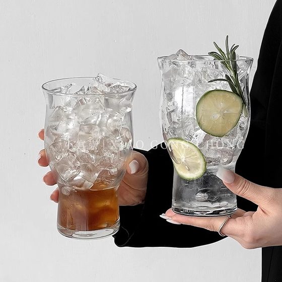 Niche retro glass cup ice American latte coffee cup large capacity juice cup soda sparkling water cup drink cup
Niche retro glass cup ice American latte coffee cup large capacity juice cup soda sparkling water cup drink cup