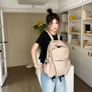 Schoolbag for female college students with niche design sense large capacity trendy brand simple lightweight computer backpack for men travel backpack 
Schoolbag for female college students with niche design sense large capacity trendy brand simple lightweight computer backpack for men travel backpack