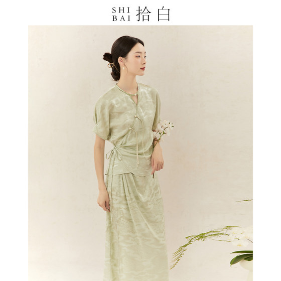 Shibai picking up new Chinese original Chinese style Chinese style women's clothing summer Zen tea clothing improved ballad skirt set
Shibai picking up new Chinese original Chinese style Chinese style women's clothing summer Zen tea clothing improved ballad skirt set