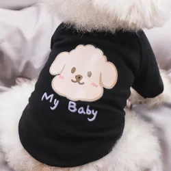Summer thin dog clothes Bichon bipeds small dogs summer pet puppies printed breathable T-shirt clothing Summer thin dog clothes Bichon bipeds small dogs summer pet puppies printed breathable T-shirt clothing