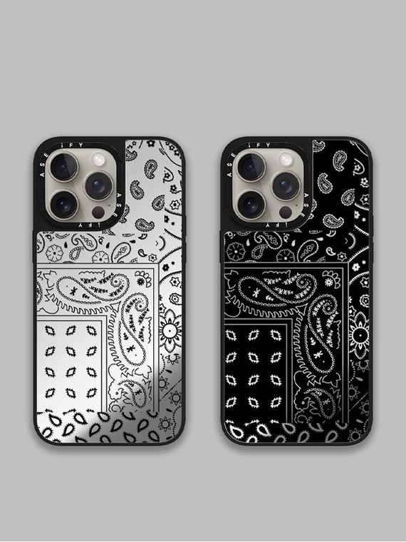 Monochrome New MagSafe Mirror 15, 14, 13, 12 iPhone Case