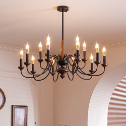 Vintage American-Style Candle Chandelier, Light French Retro New Model for Bedroom and Living Room Main Lighting Vintage American-Style Candle Chandelier, Light French Retro New Model for Bedroom and Living Room Main Lighting