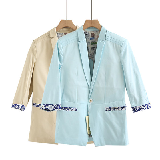 2025 new mid-length suit men's Korean style trendy slim jacket summer seven-point mid-sleeved suit men's single button
2025 new mid-length suit men's Korean style trendy slim jacket summer seven-point mid-sleeved suit men's single button