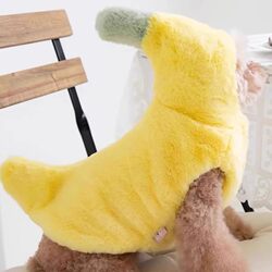 Pet Autumn and Winter Banana Suit Ragdoll Cat and Dog Clothes Pet Autumn and Winter Banana Suit Ragdoll Cat and Dog Clothes