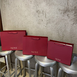 Festive Red English White Cardboard Bag Can Be Carried on the Shoulder as a Gift Tote Bag, Clothing Store Shopping Bag, Kraft Paper Bag Festive Red English White Cardboard Bag Can Be Carried on the Shoulder as a Gift Tote Bag, Clothing Store Shopping Bag, Kraft Paper Bag