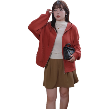 Lan Ruoshui hooded sweater jacket Japanese loose top
 Lan Ruoshui hooded sweater jacket Japanese loose top