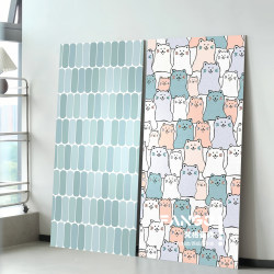 Fange Animal Cat Tile 600X1200 French Fresh Bathroom Blue Wall Tile Embossed Three-Dimensional Tile Fange Animal Cat Tile 600X1200 French Fresh Bathroom Blue Wall Tile Embossed Three-Dimensional Tile