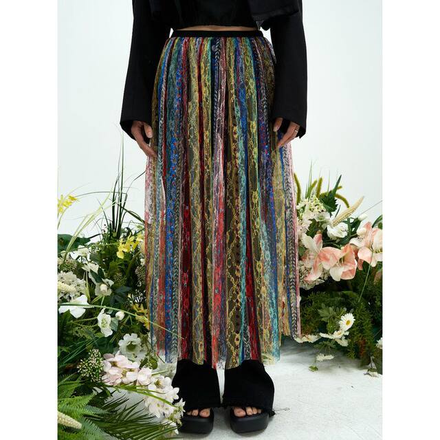 Spring and summer new mesh elasticity, tight big skirt printed chiffon Korean street hot girl skirt 4129193
 Spring and summer new mesh elasticity, tight big skirt printed chiffon Korean street hot girl skirt 4129193