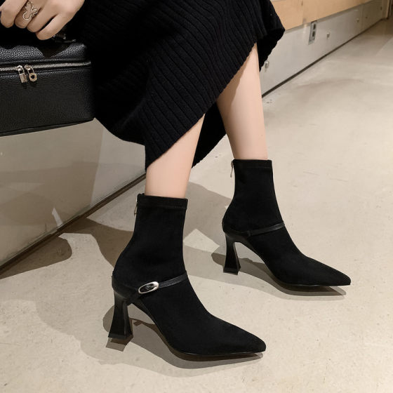 Big brand fashion boots fashionable slim and elastic boots temperament high heel short tube women's boots 7cm royal sister pointed toe thin boots
Big brand fashion boots fashionable slim and elastic boots temperament high heel short tube women's boots 7cm royal sister pointed toe thin boots