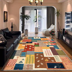 Medieval-Style Carpet for Living Room 2025 New Retro High-End Dopamine Sofa American-Style Bedroom Floor Mat Non-Slip No-Wash Medieval-Style Carpet for Living Room 2025 New Retro High-End Dopamine Sofa American-Style Bedroom Floor Mat Non-Slip No-Wash
