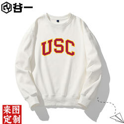 USC University of Southern California round neck Sweatshirt men's and women's Long sleeves uniforms American pullover Fleece-lined bottoming shirt NCAA USC University of Southern California round neck Sweatshirt men's and women's Long sleeves uniforms American pullover Fleece-lined bottoming shirt NCAA