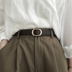 Japanese Muii2025 Korean Style New No-Hole Belt for Women, Decorative, Simple, Versatile, Casual, Student Jeans Belt Japanese Muii2025 Korean Style New No-Hole Belt for Women, Decorative, Simple, Versatile, Casual, Student Jeans Belt