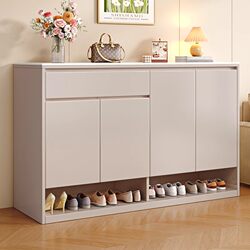 Solid wood slate shoe cabinet home entrance indoor large capacity storage cabinet integrated wall entry entrance cabinet customization Solid wood slate shoe cabinet home entrance indoor large capacity storage cabinet integrated wall entry entrance cabinet customization
