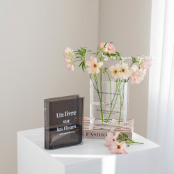 Acrylic Transparent Vase, High-End, Niche, Living Room Flower Arrangement, Dried Flowers, Hydroponic Flowers, Table Decoration, Floral Ornaments Acrylic Transparent Vase, High-End, Niche, Living Room Flower Arrangement, Dried Flowers, Hydroponic Flowers, Table Decoration, Floral Ornaments