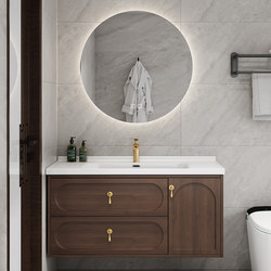 New Chinese Style Bathroom Cabinet Wall Cabinet Combination Solid Wood Oak Washbasin Washbasin Cabinet Combination Bathroom Cabinet New Chinese Style Bathroom Cabinet Wall Cabinet Combination Solid Wood Oak Washbasin Washbasin Cabinet Combination Bathroom Cabinet