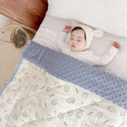 Beanie Blanket for Newborn Babies, Autumn and Winter, Small Newborn Quilt, Gauze Blanket, Children's Blanket, Swaddle Blanket, Kindergarten, All Seasons Beanie Blanket for Newborn Babies, Autumn and Winter, Small Newborn Quilt, Gauze Blanket, Children's Blanket, Swaddle Blanket, Kindergarten, All Seasons