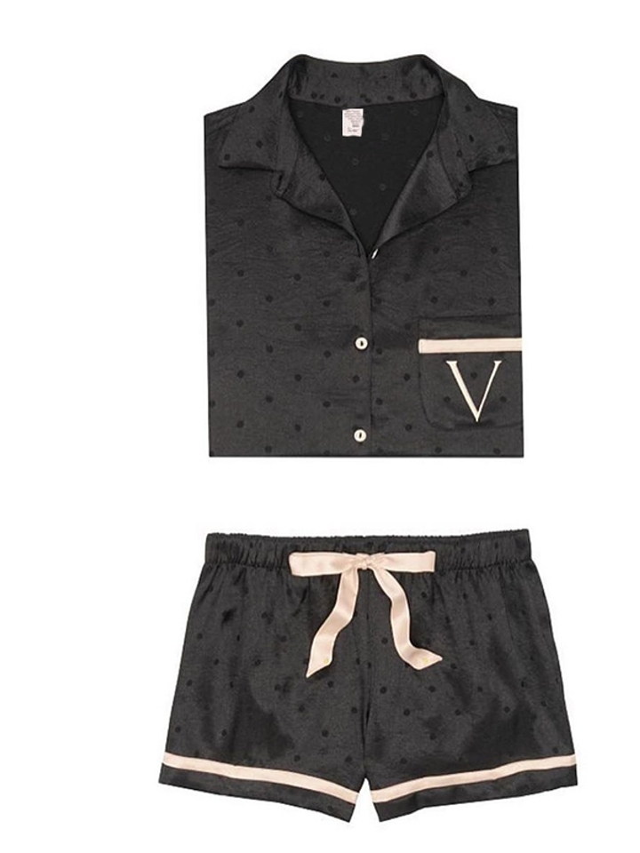 维密睡衣两件套 奢华缎面家居服 维密睡衣两件套 奢华缎面家居服