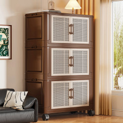 Medieval-Style Storage Cabinet, Multi-Layer Folding Storage Cabinet for the Living Room, Double-Door Storage Cabinet, Multi-Layer Clothes Cabinet for the Bedroom Medieval-Style Storage Cabinet, Multi-Layer Folding Storage Cabinet for the Living Room, Double-Door Storage Cabinet, Multi-Layer Clothes Cabinet for the Bedroom