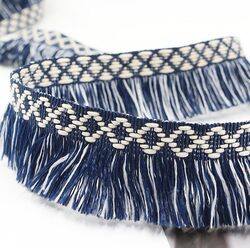 3.5cm Ethnic Style Two-Tone Fringe Diamond-Shaped Clothing Curtain Tassel Ribbon Lace DIY Home Pillow Accessories 3.5cm Ethnic Style Two-Tone Fringe Diamond-Shaped Clothing Curtain Tassel Ribbon Lace DIY Home Pillow Accessories