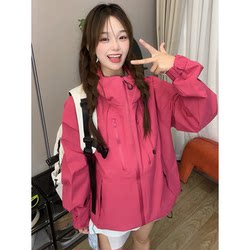 American-Style Dopamine Double-Zipper Jacket for Men and Women, Autumn Outdoor Functional Three-Proof Workwear Jacket, Cycling Jacket, Outerwear American-Style Dopamine Double-Zipper Jacket for Men and Women, Autumn Outdoor Functional Three-Proof Workwear Jacket, Cycling Jacket, Outerwear