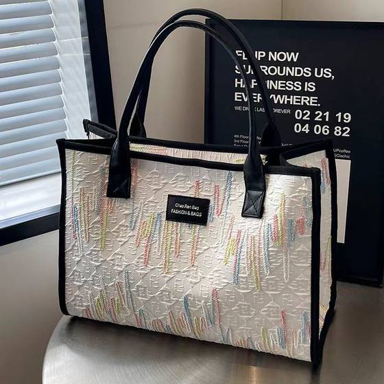 Large -capacity canvas Tot Bag Girl 2024 is a cartoon handbag bag commuting bag out of travel Mummy bag Large -capacity canvas Tot Bag Girl 2024 is a cartoon handbag bag commuting bag out of travel Mummy bag
