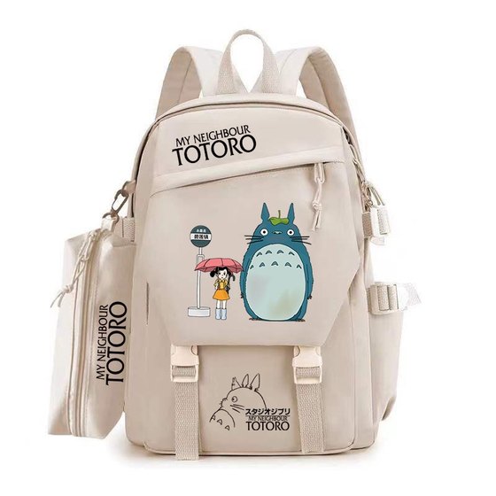 Cartoon chinchilla Totoro campus student schoolbag men and women class backpack large capacity travel bag with pen bag 
Cartoon chinchilla Totoro campus student schoolbag men and women class backpack large capacity travel bag with pen bag