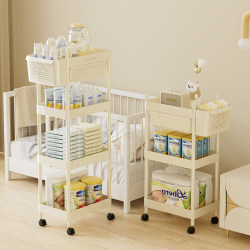 Japanese Baby Products Storage Rack Baby Feeding Table Snack Toy Storage Cabinet Living Room Multi-Layer Mobile Trolley Japanese Baby Products Storage Rack Baby Feeding Table Snack Toy Storage Cabinet Living Room Multi-Layer Mobile Trolley