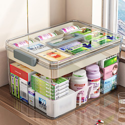 Japanese household medicine box home medicine storage box multi-layer large-capacity medicine storage box children's medicine box Japanese household medicine box home medicine storage box multi-layer large-capacity medicine storage box children's medicine box