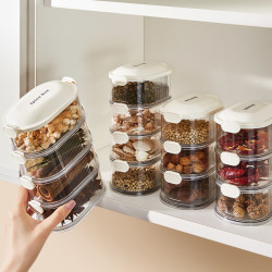 Japanese Spice Storage Box, Food-Grade, Household Kitchen Spice Container for Star Anise, Pepper, and Other Spices, Multi-Layered, Sealed Seasoning Jar Japanese Spice Storage Box, Food-Grade, Household Kitchen Spice Container for Star Anise, Pepper, and Other Spices, Multi-Layered, Sealed Seasoning Jar