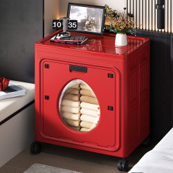 Storage Box Foldable with Wheels Household Storage Box Dormitory Clothes Storage Cabinet Large Capacity Bedroom Storage Box Storage Box Foldable with Wheels Household Storage Box Dormitory Clothes Storage Cabinet Large Capacity Bedroom Storage Box