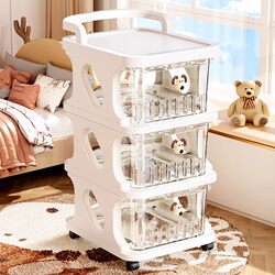 Japanese Imported Mujie Snack Storage Rack Baby Product Organizer Multi-Layer Movable Baby Toy Storage Cabinet Japanese Imported Mujie Snack Storage Rack Baby Product Organizer Multi-Layer Movable Baby Toy Storage Cabinet