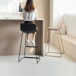 Nordic Minimalist Cream-Style High Chair Designer Model for Home Bar, Office Reception, Meeting, Cafe Dining Bar Chair Nordic Minimalist Cream-Style High Chair Designer Model for Home Bar, Office Reception, Meeting, Cafe Dining Bar Chair