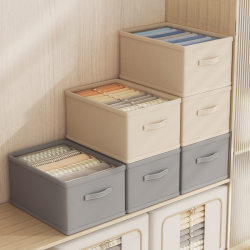 Japanese Clothing Storage Box for Wardrobe Layering, Magic Organizer for Clothes and Pants, Fabric Foldable Storage for Home Use Japanese Clothing Storage Box for Wardrobe Layering, Magic Organizer for Clothes and Pants, Fabric Foldable Storage for Home Use
