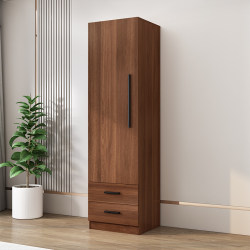 Simple Modern Chinese-Style Single-Door Wardrobe for Adults and Children, Wooden Storage Cabinet for Home Bedroom, Balcony, Office Simple Modern Chinese-Style Single-Door Wardrobe for Adults and Children, Wooden Storage Cabinet for Home Bedroom, Balcony, Office