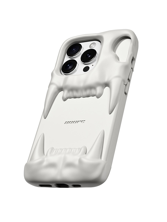 808FC Tiger Teeth 3D Original Niche 15, 14, 13 iPhone Case