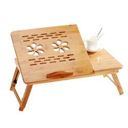 Folding Small Desk for Bed, Laptop Desk with Radiator, Solid Bamboo Wood, Student Dormitory Upper Bunk Folding Small Desk for Bed, Laptop Desk with Radiator, Solid Bamboo Wood, Student Dormitory Upper Bunk