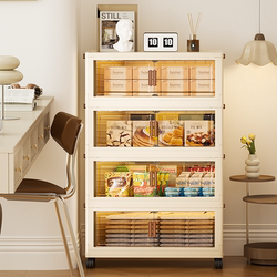 Installation-Free Clothes Storage Cabinet, Folding Multi-Layer Bedroom Home Storage Cabinet for Snacks and Toys Installation-Free Clothes Storage Cabinet, Folding Multi-Layer Bedroom Home Storage Cabinet for Snacks and Toys