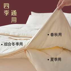 Handmade Silk Quilt, Mulberry Silk Quilt, Two-In-One Zippered Quilt, Spring and Autumn Quilt Core, Double Winter Quilt, Suitable for All Seasons Handmade Silk Quilt, Mulberry Silk Quilt, Two-In-One Zippered Quilt, Spring and Autumn Quilt Core, Double Winter Quilt, Suitable for All Seasons