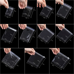 Transparent Plastic Bag Pvc Jewelry Earring Storage Bag Sealed Jewelry Anti-Oxidation Thickened Self-Sealing Transparent Plastic Bag Pvc Jewelry Earring Storage Bag Sealed Jewelry Anti-Oxidation Thickened Self-Sealing