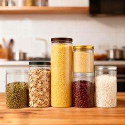 Large diameter plastic storage jar kitchen food grains coffee beans tea sealed jar transparent jar storage storage bottle Large diameter plastic storage jar kitchen food grains coffee beans tea sealed jar transparent jar storage storage bottle